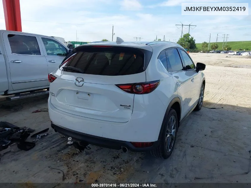 2021 Mazda Cx-5 Signature VIN: JM3KFBEYXM0352419 Lot: 39701416