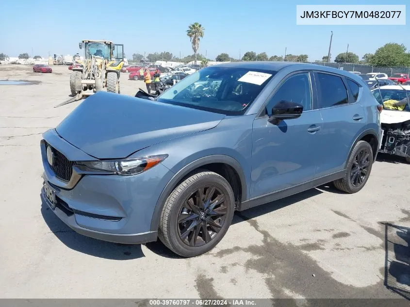 2021 Mazda Cx-5 Carbon Edition Turbo VIN: JM3KFBCY7M0482077 Lot: 39760797