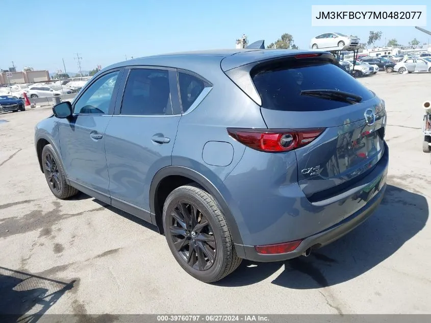 2021 Mazda Cx-5 Carbon Edition Turbo VIN: JM3KFBCY7M0482077 Lot: 39760797