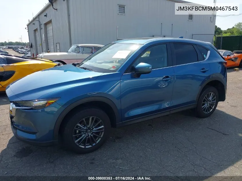 2021 Mazda Cx-5 Touring VIN: JM3KFBCM5M0467543 Lot: 39800353