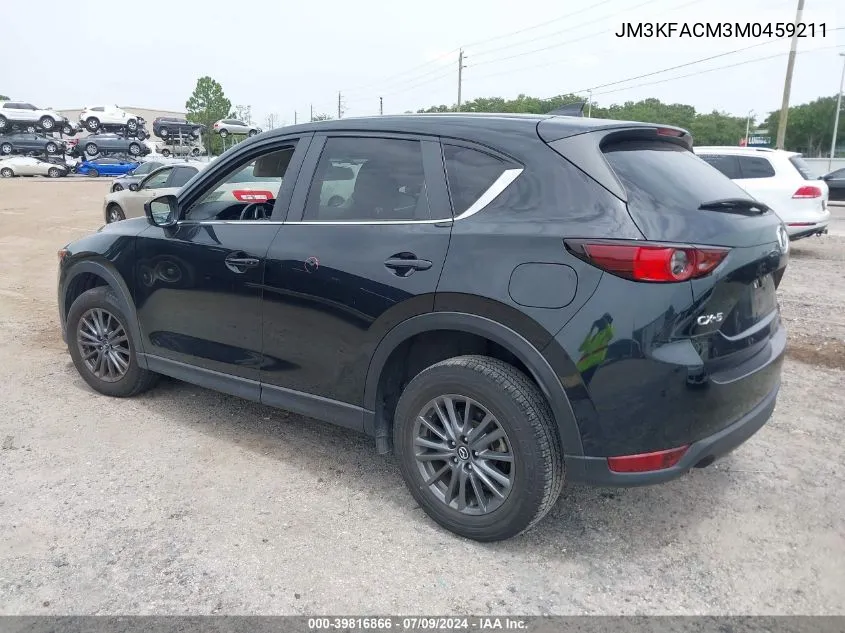 2021 Mazda Cx-5 Touring VIN: JM3KFACM3M0459211 Lot: 39816866