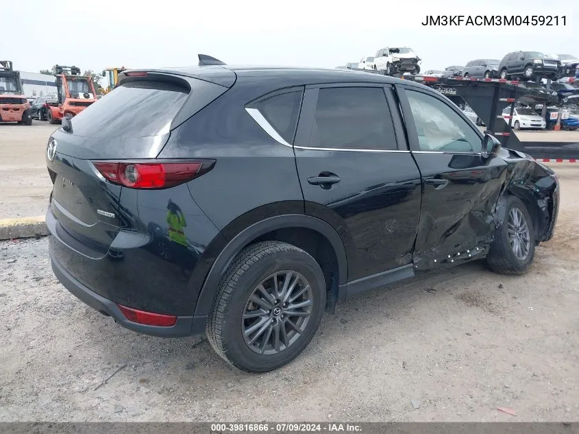 2021 Mazda Cx-5 Touring VIN: JM3KFACM3M0459211 Lot: 39816866