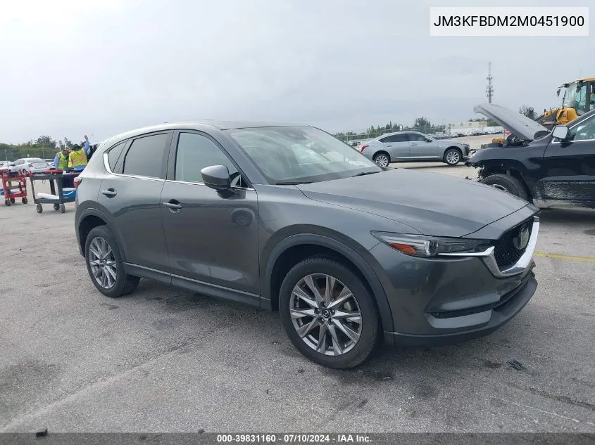 2021 Mazda Cx-5 Grand Touring VIN: JM3KFBDM2M0451900 Lot: 39831160