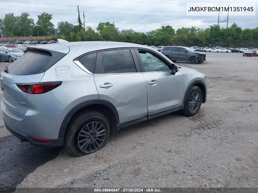 2021 Mazda Cx-5 Touring VIN: JM3KFBCM1M1351945 Lot: 39864547