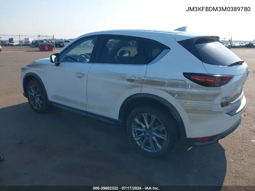 2021 Mazda Cx-5 Grand Touring VIN: JM3KFBDM3M0389780 Lot: 39882322