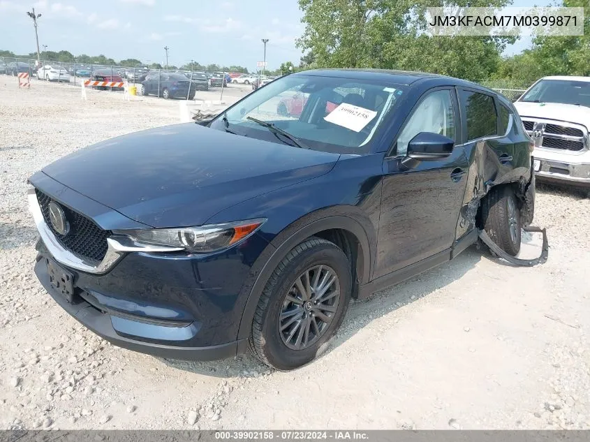 2021 Mazda Cx-5 Touring VIN: JM3KFACM7M0399871 Lot: 39902158