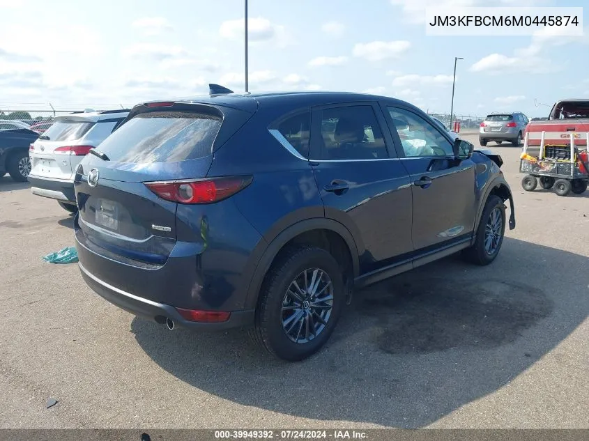 2021 Mazda Cx-5 Touring VIN: JM3KFBCM6M0445874 Lot: 39949392