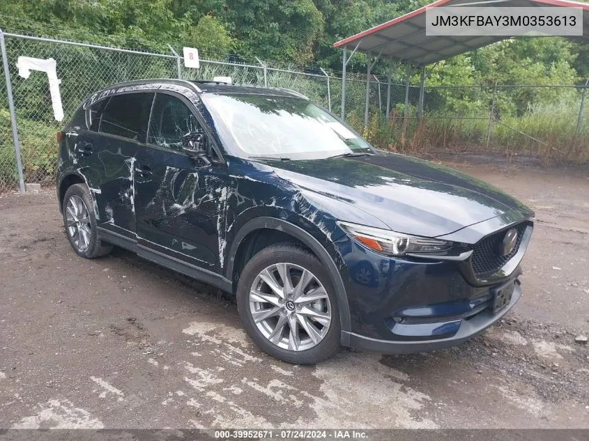 2021 Mazda Cx-5 Grand Touring Reserve VIN: JM3KFBAY3M0353613 Lot: 39952671