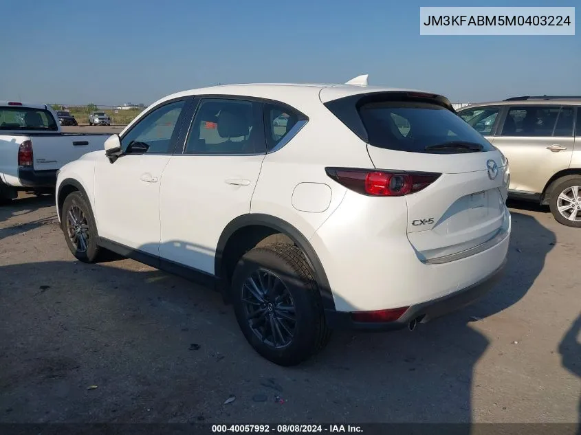 JM3KFABM5M0403224 2021 Mazda Cx-5 Sport