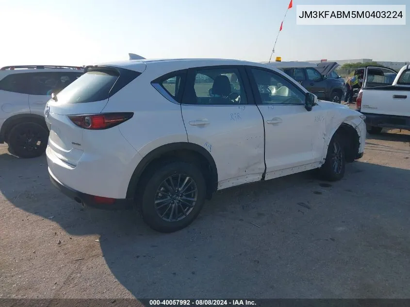 JM3KFABM5M0403224 2021 Mazda Cx-5 Sport