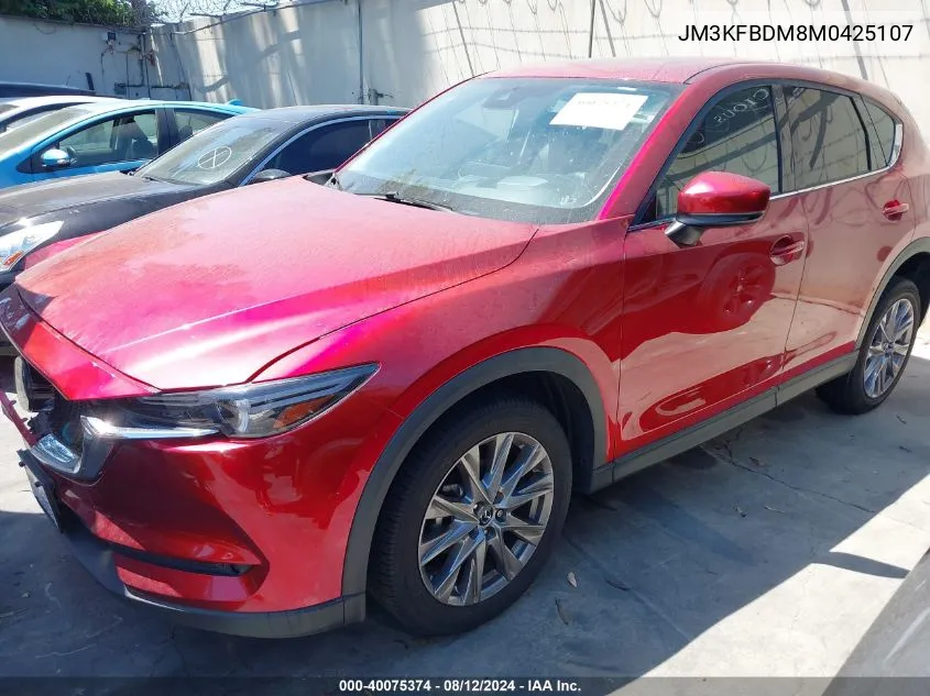 2021 Mazda Cx-5 Grand Touring VIN: JM3KFBDM8M0425107 Lot: 40075374