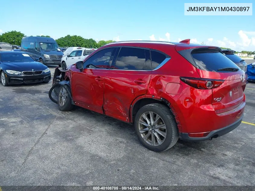 2021 Mazda Cx-5 Grand Touring Reserve VIN: JM3KFBAY1M0430897 Lot: 40108705