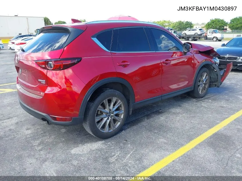 2021 Mazda Cx-5 Grand Touring Reserve VIN: JM3KFBAY1M0430897 Lot: 40108705