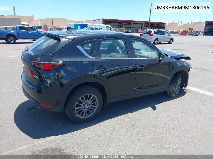 2021 Mazda Cx-5 Sport VIN: JM3KFABM9M1306196 Lot: 40116206