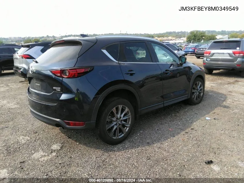 2021 Mazda Cx-5 Signature VIN: JM3KFBEY8M0349549 Lot: 40120090