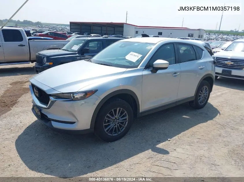 2021 Mazda Cx-5 Touring VIN: JM3KFBCM1M0357198 Lot: 40136876