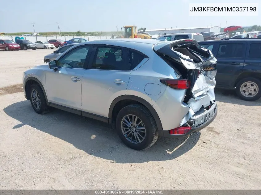 2021 Mazda Cx-5 Touring VIN: JM3KFBCM1M0357198 Lot: 40136876