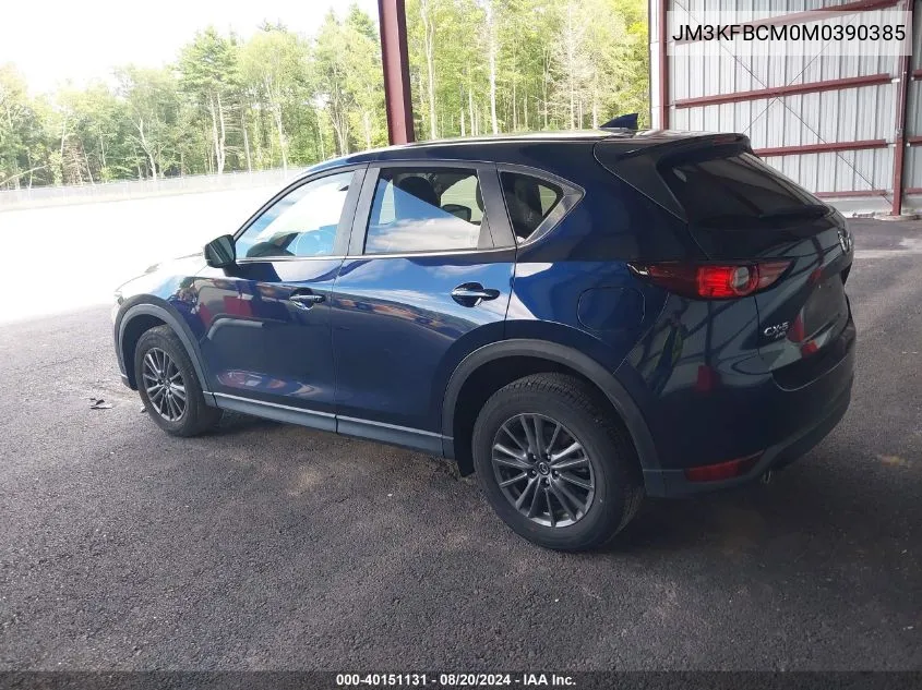 2021 Mazda Cx-5 Touring VIN: JM3KFBCM0M0390385 Lot: 40151131