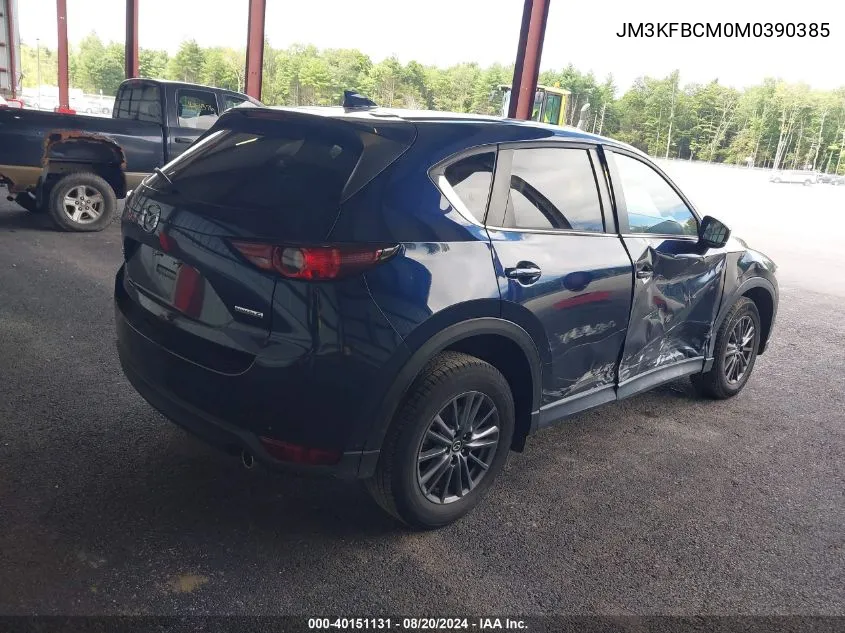 2021 Mazda Cx-5 Touring VIN: JM3KFBCM0M0390385 Lot: 40151131