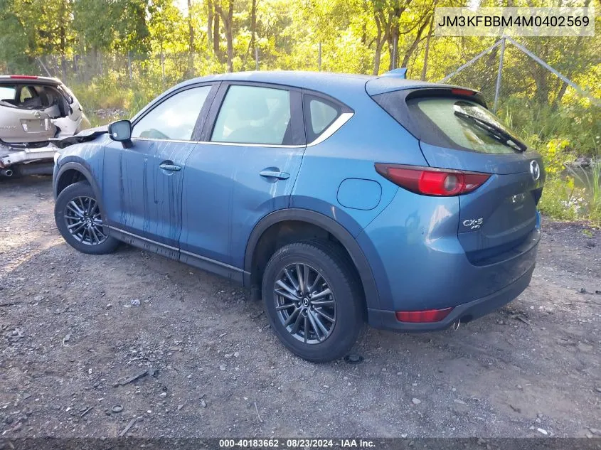 2021 Mazda Cx-5 Sport VIN: JM3KFBBM4M0402569 Lot: 40183662