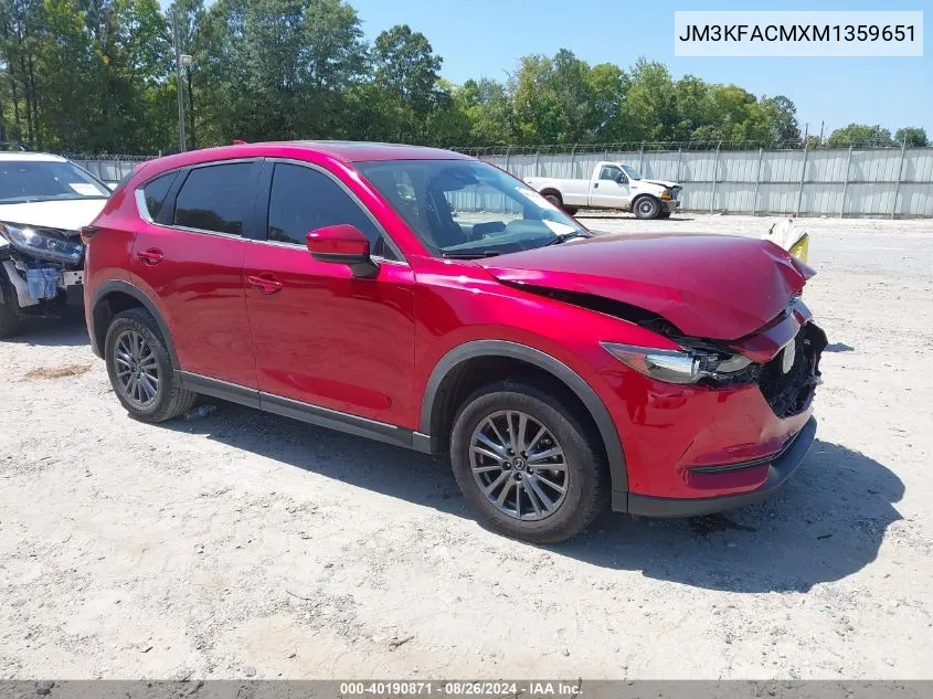 2021 Mazda Cx-5 Touring VIN: JM3KFACMXM1359651 Lot: 40190871