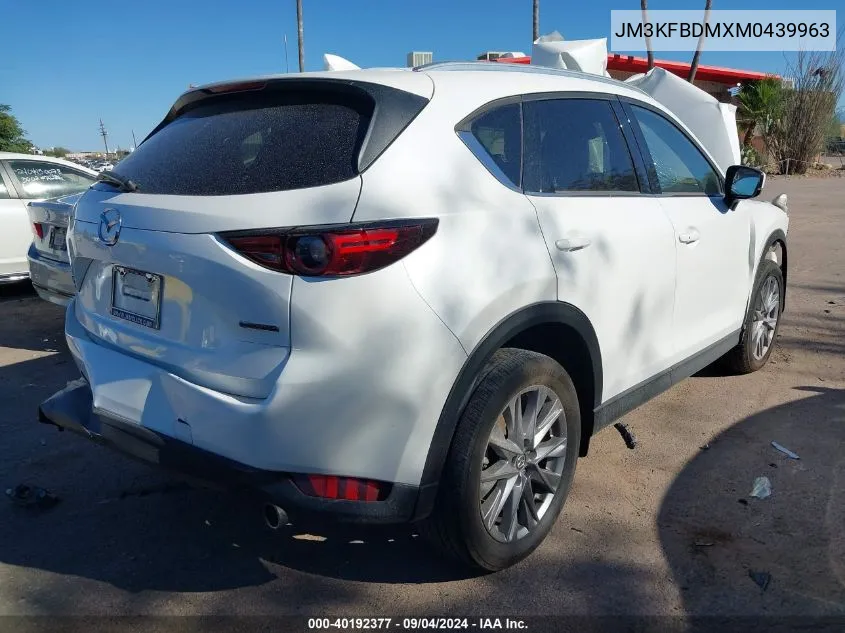 2021 Mazda Cx-5 Grand Touring VIN: JM3KFBDMXM0439963 Lot: 40192377