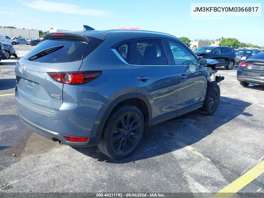 2021 Mazda Cx-5 Carbon Edition Turbo VIN: JM3KFBCY0M0366817 Lot: 40211792