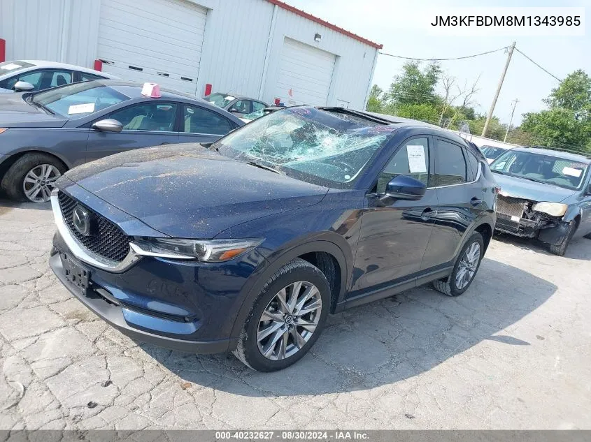 2021 Mazda Cx-5 Grand Touring VIN: JM3KFBDM8M1343985 Lot: 40232627