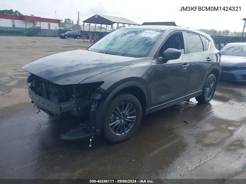 2021 Mazda Cx-5 Touring VIN: JM3KFBCM0M1424321 Lot: 40246111