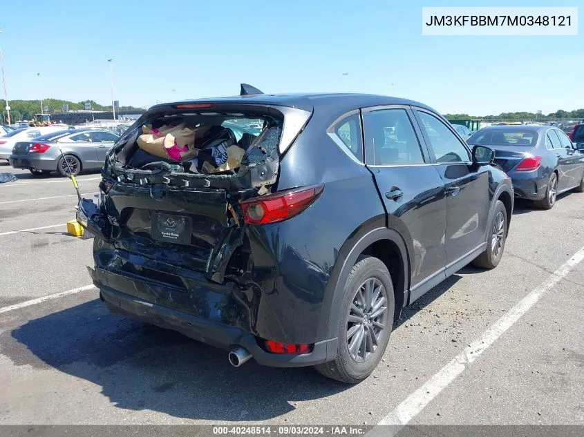 2021 Mazda Cx-5 Sport VIN: JM3KFBBM7M0348121 Lot: 40248514