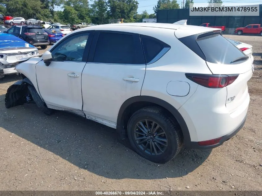 2021 Mazda Cx-5 Touring VIN: JM3KFBCM3M1478955 Lot: 40266670