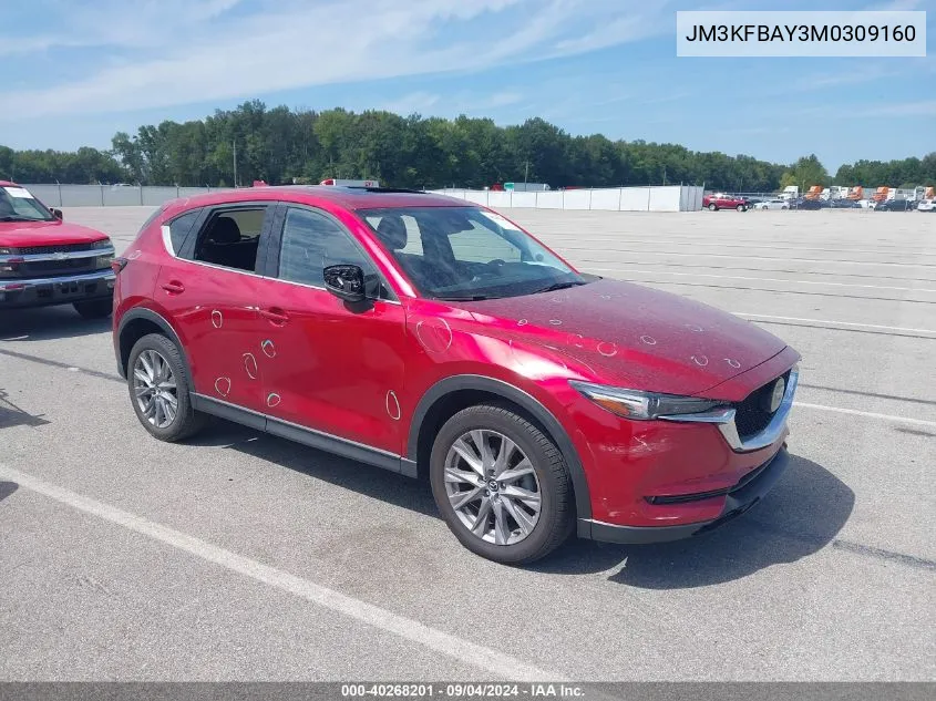 2021 Mazda Cx-5 Grand Touring Reserve VIN: JM3KFBAY3M0309160 Lot: 40268201