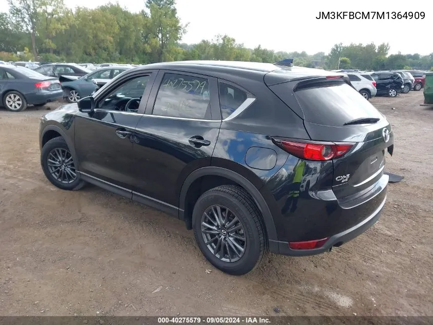 2021 Mazda Cx-5 Touring VIN: JM3KFBCM7M1364909 Lot: 40275579