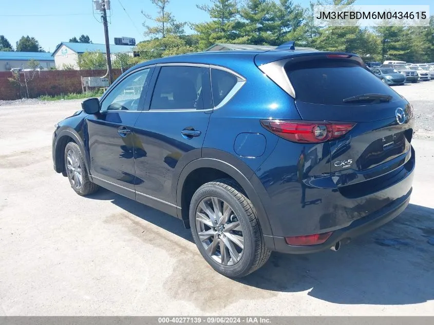 2021 Mazda Cx-5 Grand Touring VIN: JM3KFBDM6M0434615 Lot: 40277139