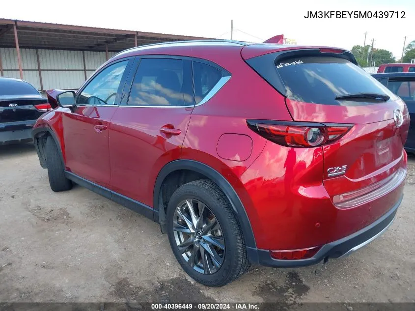 2021 Mazda Cx-5 Signature VIN: JM3KFBEY5M0439712 Lot: 40396449