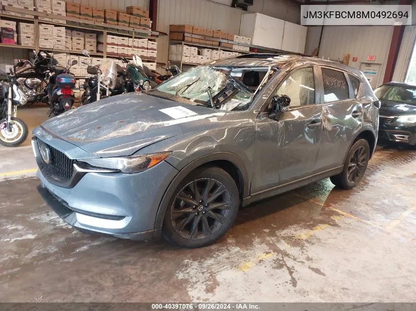 2021 Mazda Cx-5 Carbon Edition VIN: JM3KFBCM8M0492694 Lot: 40397076