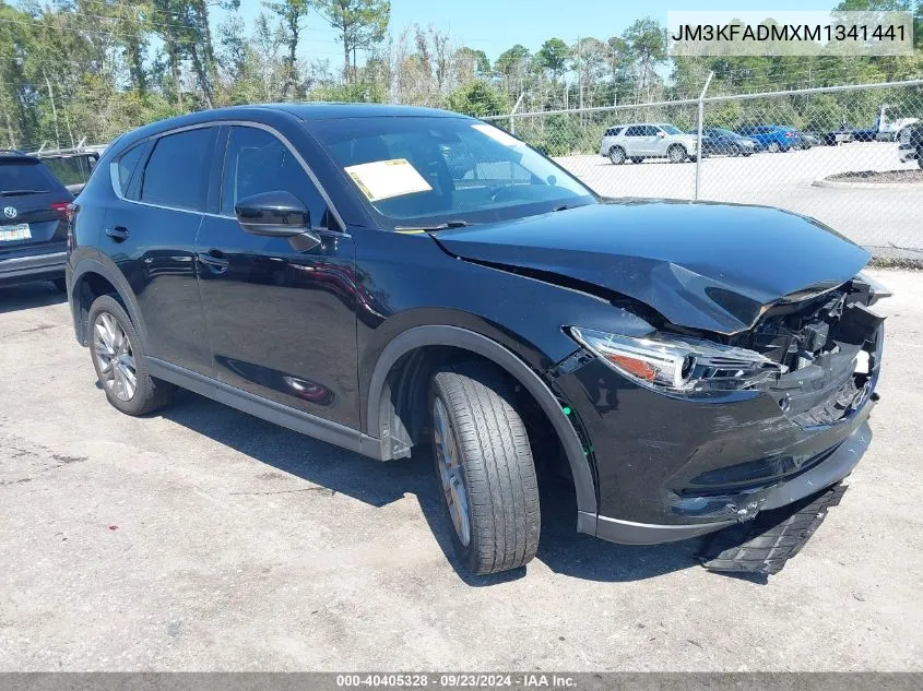 2021 Mazda Cx-5 Grand Touring VIN: JM3KFADMXM1341441 Lot: 40405328