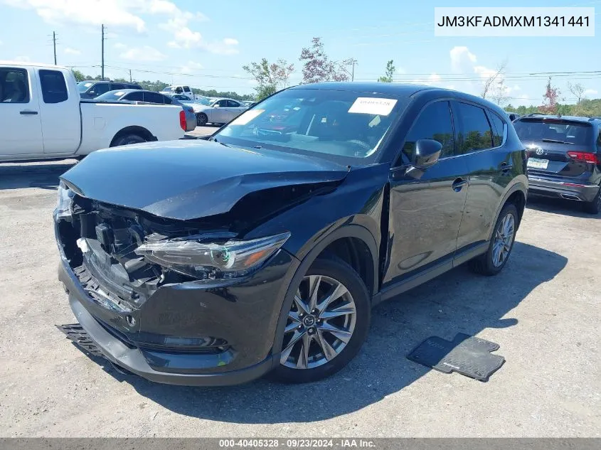 2021 Mazda Cx-5 Grand Touring VIN: JM3KFADMXM1341441 Lot: 40405328