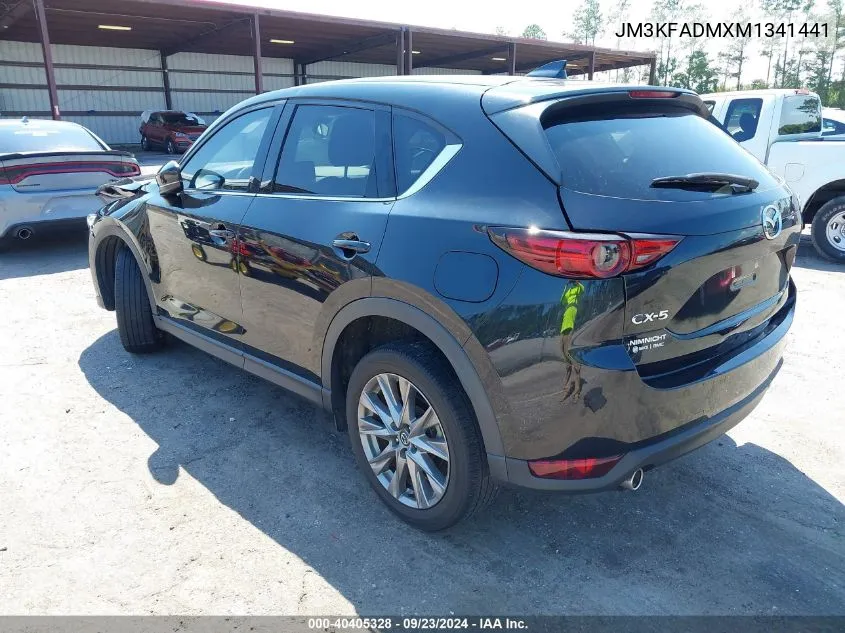 2021 Mazda Cx-5 Grand Touring VIN: JM3KFADMXM1341441 Lot: 40405328