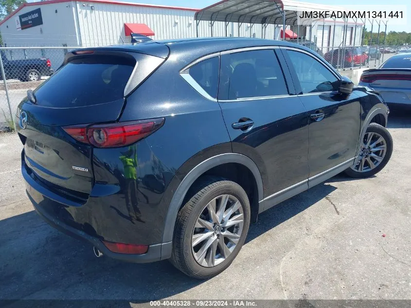 2021 Mazda Cx-5 Grand Touring VIN: JM3KFADMXM1341441 Lot: 40405328