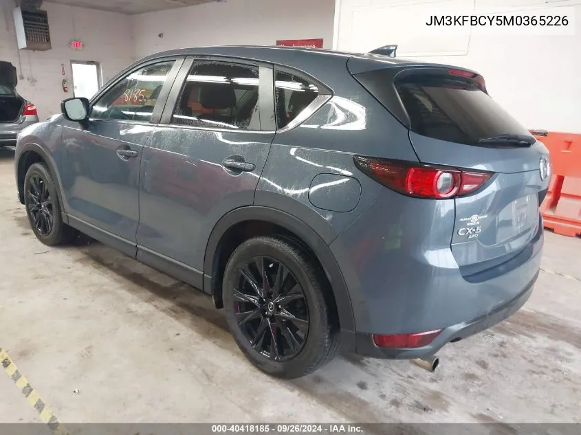 2021 Mazda Cx-5 Carbon Edition VIN: JM3KFBCY5M0365226 Lot: 40418185