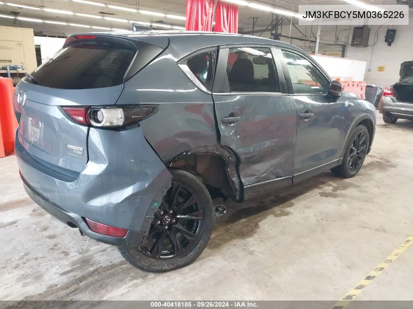 2021 Mazda Cx-5 Carbon Edition VIN: JM3KFBCY5M0365226 Lot: 40418185