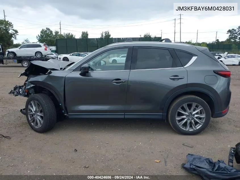 2021 Mazda Cx-5 Grand Touring Reserve VIN: JM3KFBAY6M0428031 Lot: 40424686