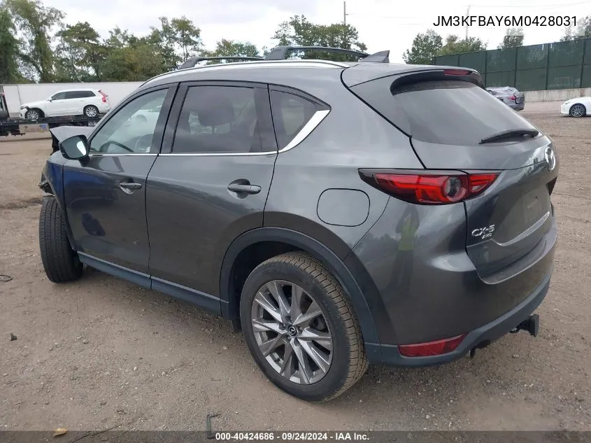 2021 Mazda Cx-5 Grand Touring Reserve VIN: JM3KFBAY6M0428031 Lot: 40424686