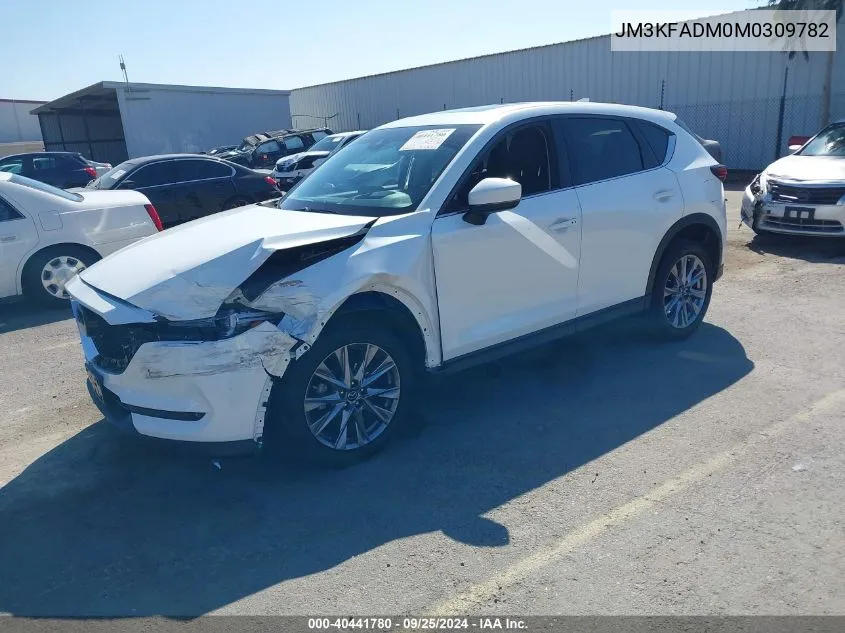 2021 Mazda Cx-5 Grand Touring VIN: JM3KFADM0M0309782 Lot: 40441780