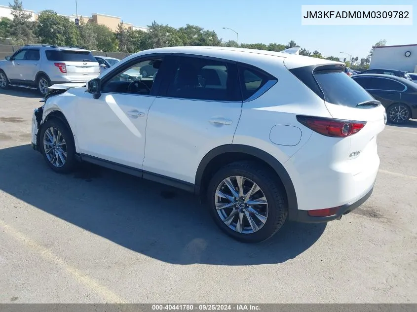 2021 Mazda Cx-5 Grand Touring VIN: JM3KFADM0M0309782 Lot: 40441780