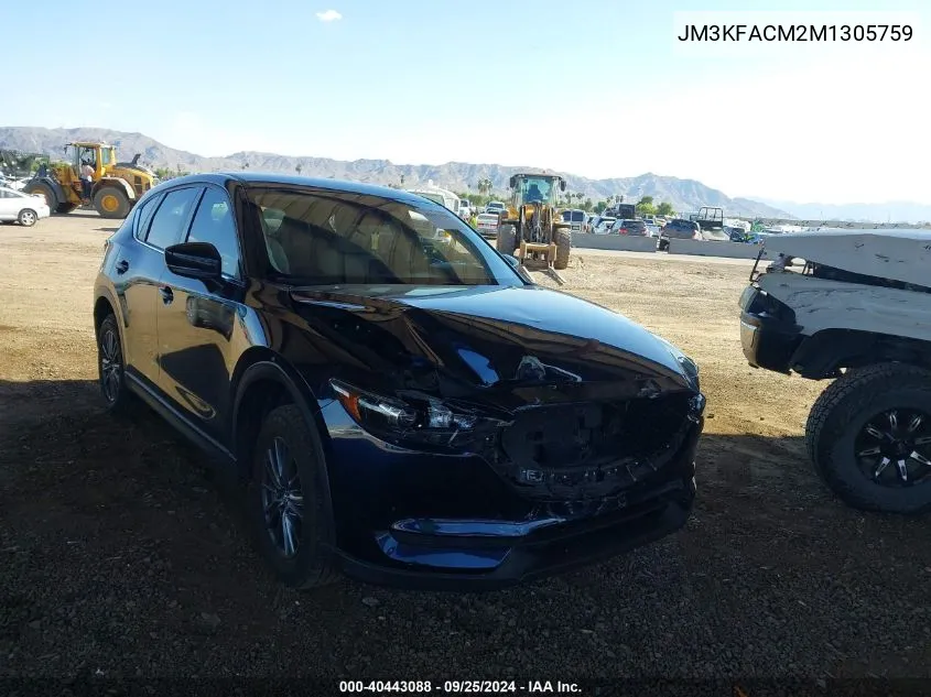 2021 Mazda Cx-5 Touring VIN: JM3KFACM2M1305759 Lot: 40443088