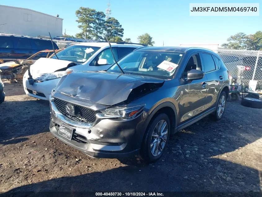 2021 Mazda Cx-5 Grand Touring VIN: JM3KFADM5M0469740 Lot: 40450730