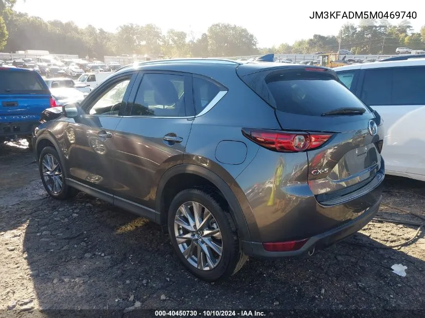 2021 Mazda Cx-5 Grand Touring VIN: JM3KFADM5M0469740 Lot: 40450730