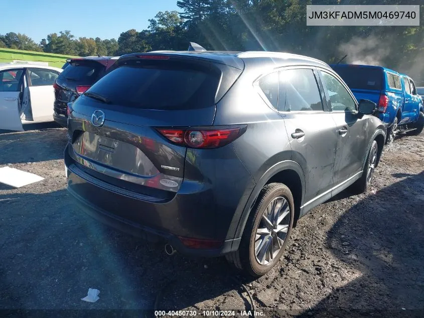 2021 Mazda Cx-5 Grand Touring VIN: JM3KFADM5M0469740 Lot: 40450730